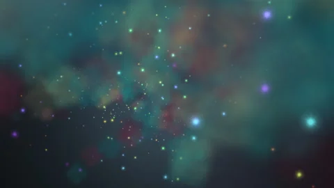 Multicolored Ethereal Smoke Floating Particles Stock Footage 303909625