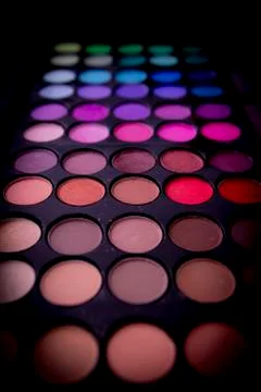 Multicolored eye shadows. Fotografa por Gema Ibarra Stock Photos