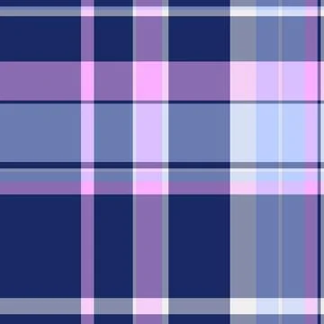 Multicolored fabric background vector, curved pattern plaid tartan. Vichy t.. Stock Illustration