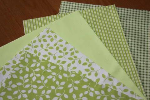 Multicolored fabric cuts Stock Photos