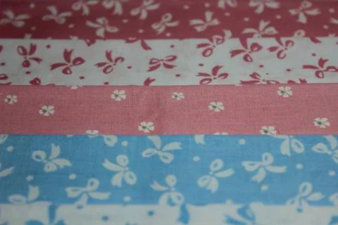 Multicolored fabric cuts Stock Photos