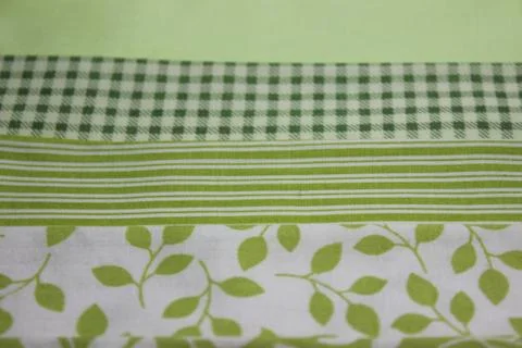 Multicolored fabric cuts Stock Photos