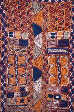 Multicolored fabric texture Stock Photos