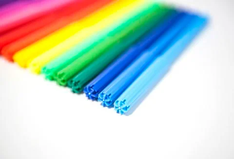 Multicolored Felt-Tip Pens Foto stock