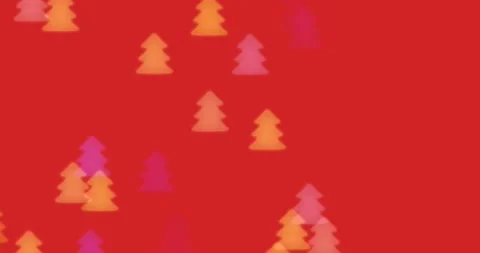 Multicolored Figured Bokeh. Christmas Tree Motion Background. 4k Loop Video stock 139011452
