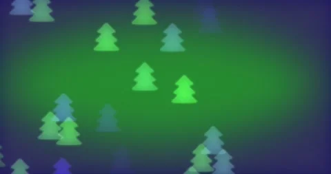 Multicolored Figured Bokeh. Christmas Tree Motion Background. 4k Loop Video stock 139011799