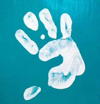 Multicolored fingerprints Stock Photos