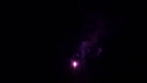 Multicolored firework element on black background to create a set of salutes. Video stock 119010345