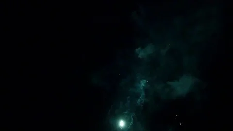 Multicolored firework element on black background to create a set of salutes. Video stock 120074469