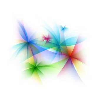 Multicolored firework Stock Illustration