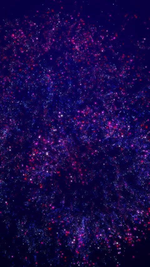 Multicolored fireworks in the shape of hearts. Blue and red flying sparkling Stock Footage 297980215