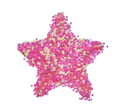 Multicolored five-pointed star stencil Stock Photos