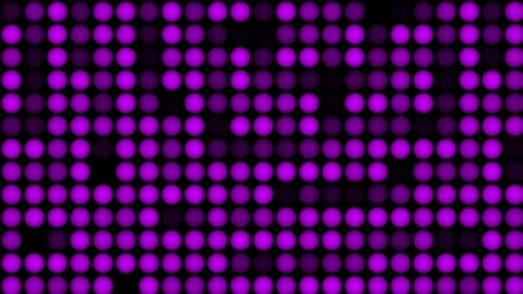 Multicolored flashing circular LED array motion graphic for party and club Video stock 339509930