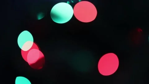 Multicolored flashing lights in the darkness. Stock Footage 225108160