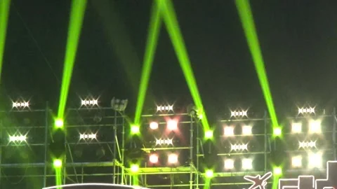 Multicolored flashing lights 库存影片 327567836