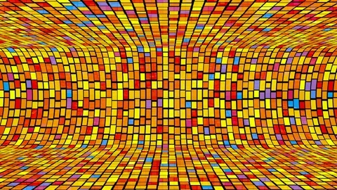 Multicolored flickering rectangles. Seamless loop Stock Footage 103500350