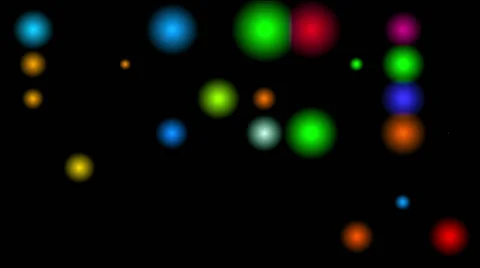 Multicolored flicking bokeh Stock Footage 50427007