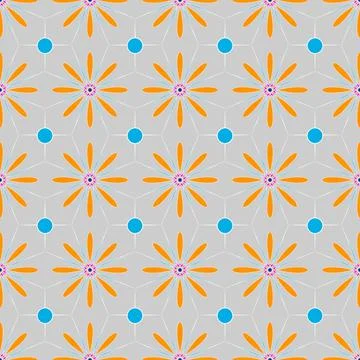 Multicolored Floral Ethnic geometric patterns colorful design for background  Illustrazione stock