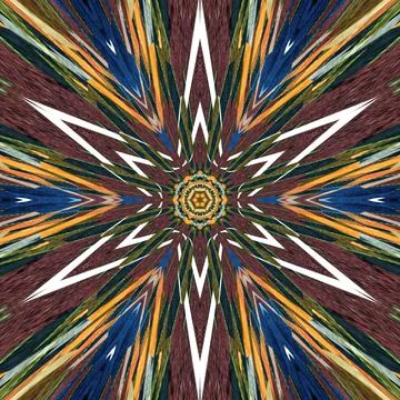 Multicolored floral patterned carpet texture background Stock Illustration