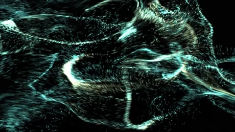 Multicolored flying particles Stock Footage 229324954