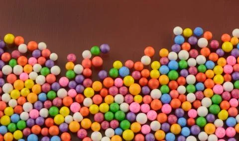 Multicolored foam balls Stock Photos