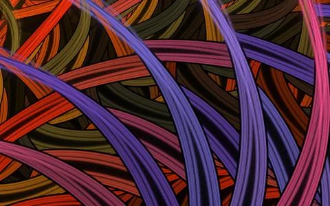 Multicolored fractal pattern Illustrazione stock