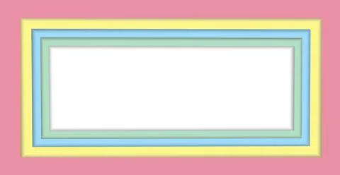 Multicolored frame Stock Illustration