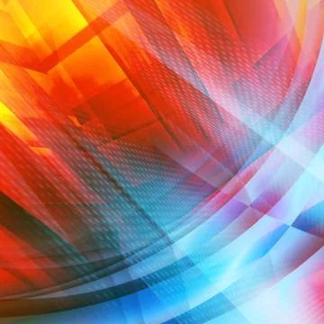 Multicolored Futuristic Background Stock Illustration