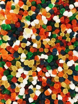 Multicolored gelly candies Stock Photos