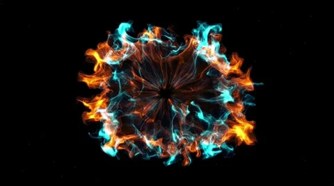 Multicolored geometric explosion, energetic abstract Stockbeeldmateriaal 303488445