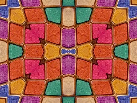  Multicolored Geometric Pattern Abstract Collage Colorful multicolored geo... Stock Photos