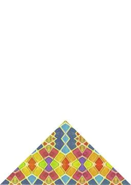 Multicolored Geometric Pattern Abstract Collage Colorful multicolored geom... Foto stock