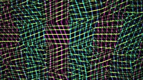 Multicolored geometric pattern design elements. Stock Footage 334664431