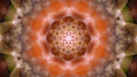 Multicolored geometric pattern in orange tones. Stock Footage 311721047