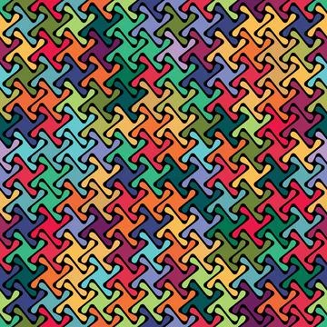 Multicolored geometric seamless pattern. Vector illustration. Stock Illustration