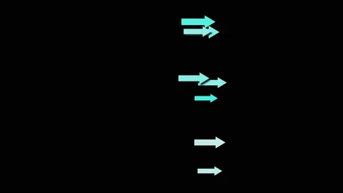 Multicolored geometric shapes arrows and lines, motion animation for intro Stock Footage 220677341