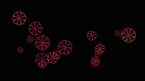 Multicolored geometric shapes arrows and lines, motion animation for intro Stock Footage 220677445