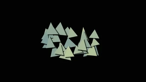 Multicolored geometric shapes arrows and lines, motion animation for intro Stock Footage 220802117