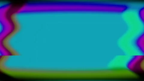 Multicolored glitch frame on turquise background Stock Footage 333373789