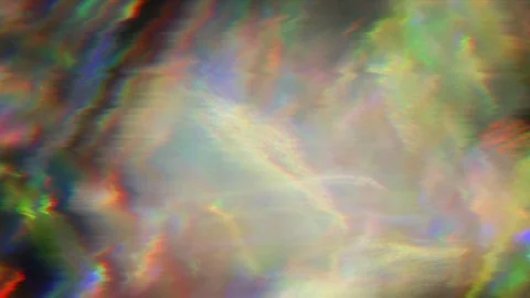 Multicolored glitchy bokeh, neon sci-fi dreamy iridescent background. Stock Footage 121343732