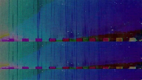 Multicolored glitchy grid pattern with vertical and horizontal lines Stock Footage 276575368