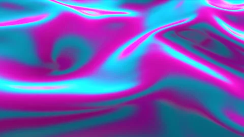 Multicolored glossy wave surface. abstract splash. 3d render Stock Footage 144078666