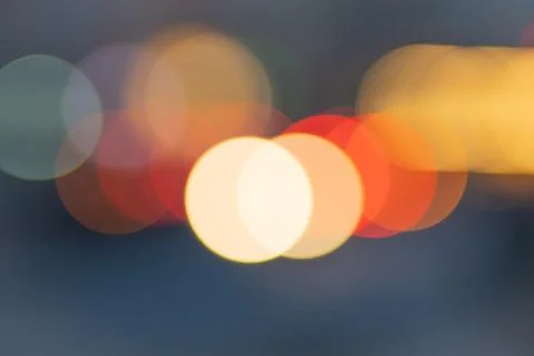 Multicolored glow circles in blur - Texture Stock Photos