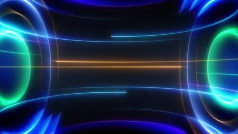 Multicolored glow of neon lines 스톡 동영상 234477521