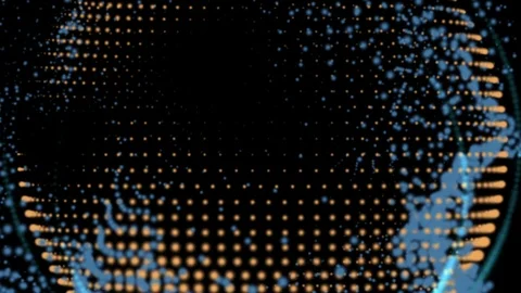 Multicolored Glowing Circles Abstract Motion Background Видео 99158813