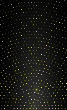 Multicolored glowing dots on a black background - Vector Stock Illustration