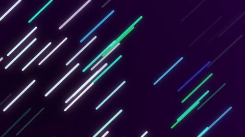 Multicolored glowing lines in motion. Abstract bright diagonal neon lines Stock Footage 158895690
