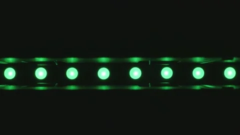 Multicolored glowing RGB dots flash disco lights. Stock Footage 184475316