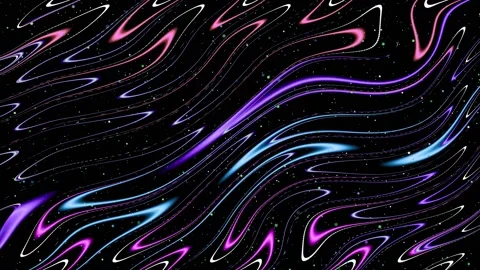Multicolored glowing waves Stock Footage 167557381