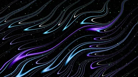 Multicolored glowing waves Stock Footage 167557396